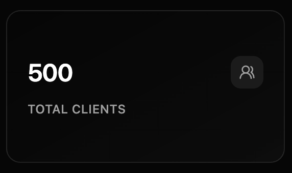 Total Clients preview dark