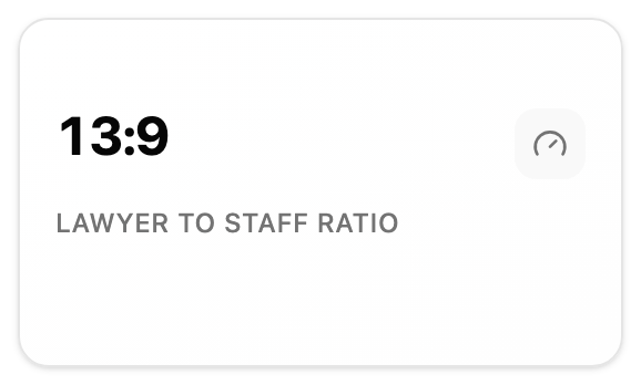 Lawyer-to-Staff Ratio preview